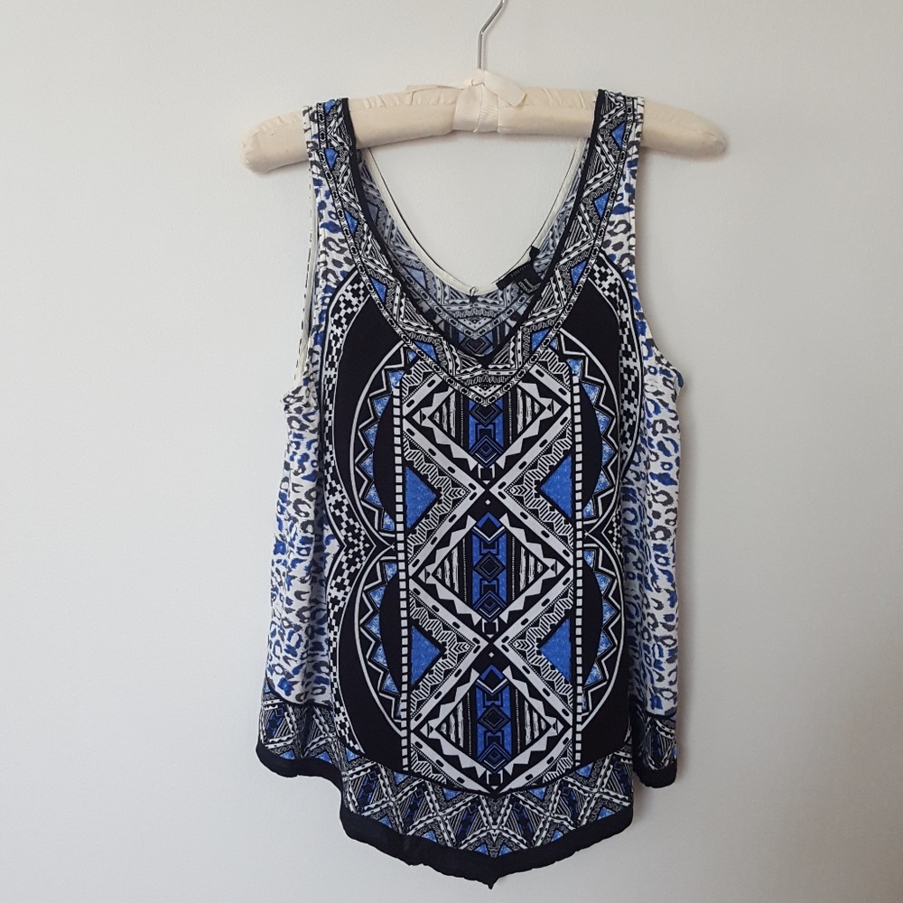 Forever 21 Graphic Print Swing Tank